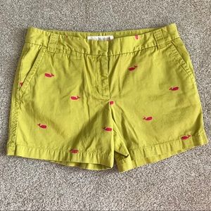 J. Crew Shorts - J. Crew City Fit Whale Print Chino Shorts sz 10 J. Crew Shorts - J. Crew City Fit Whale Print Chino Shorts sz 10